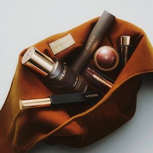 Merit brown beauty bag
